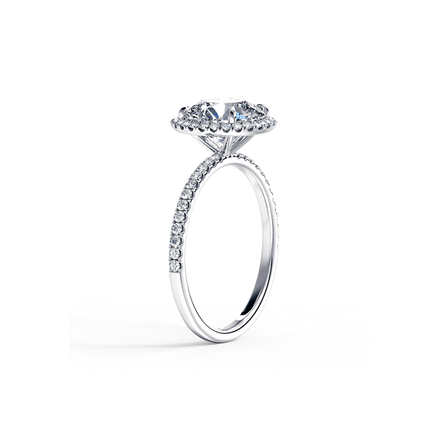 1 Carat Brilliant Halo Pave