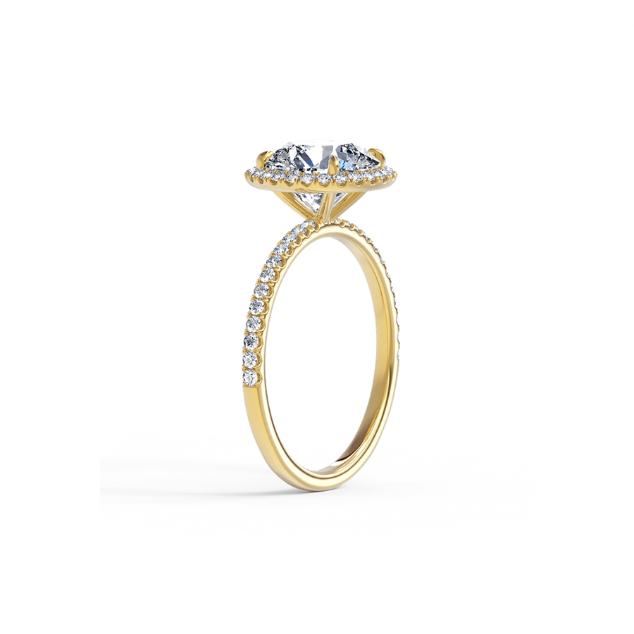1 Carat Brilliant Halo Pave