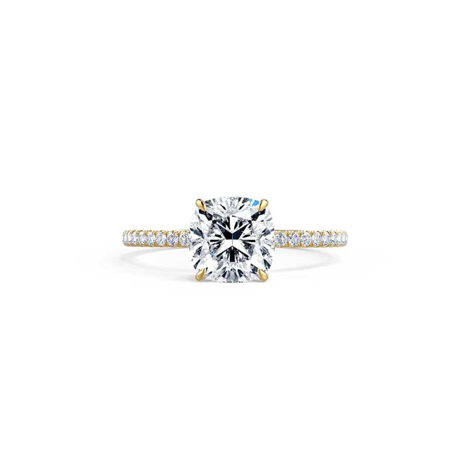 1 Carat Square Cushion Pave