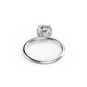 1 Carat Square Cushion Pave