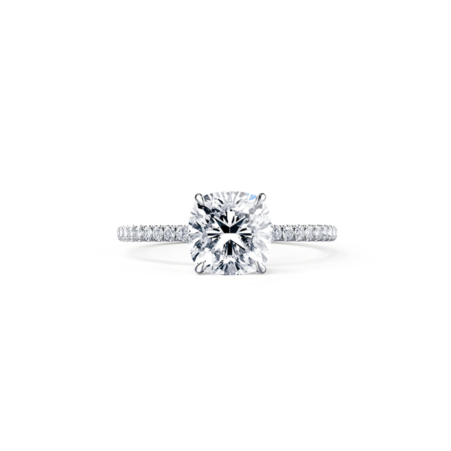 1 Carat Square Cushion Pave