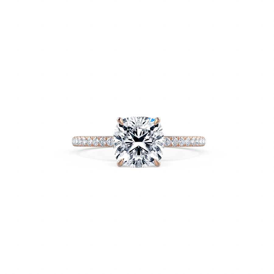 1 Carat Square Cushion Pave