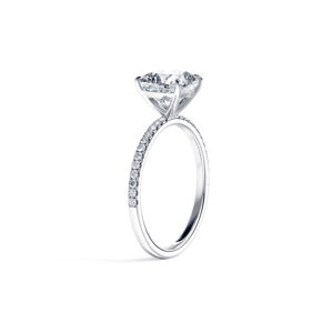 1 Carat Square Cushion Pave