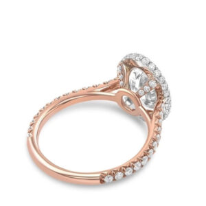 3D Basket Halo Oval Pave