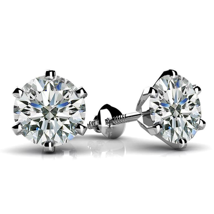 6,5mm Brilliant Tiffany Screwback Studs