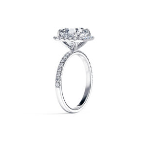Asscher Halo Pave