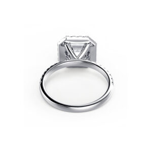 Asscher Halo Pave