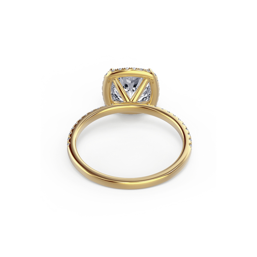 Cushion Halo Pave
