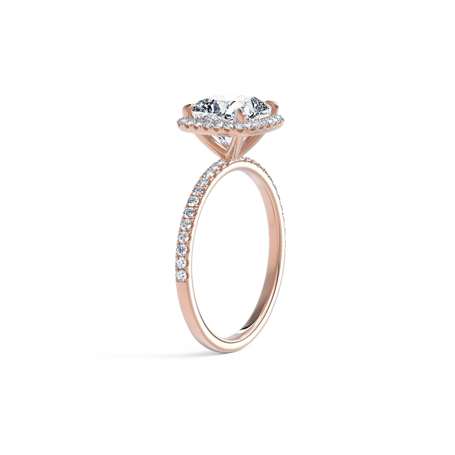 Cushion Halo Pave