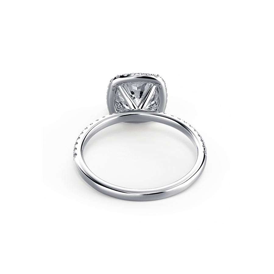 Cushion Halo Pave