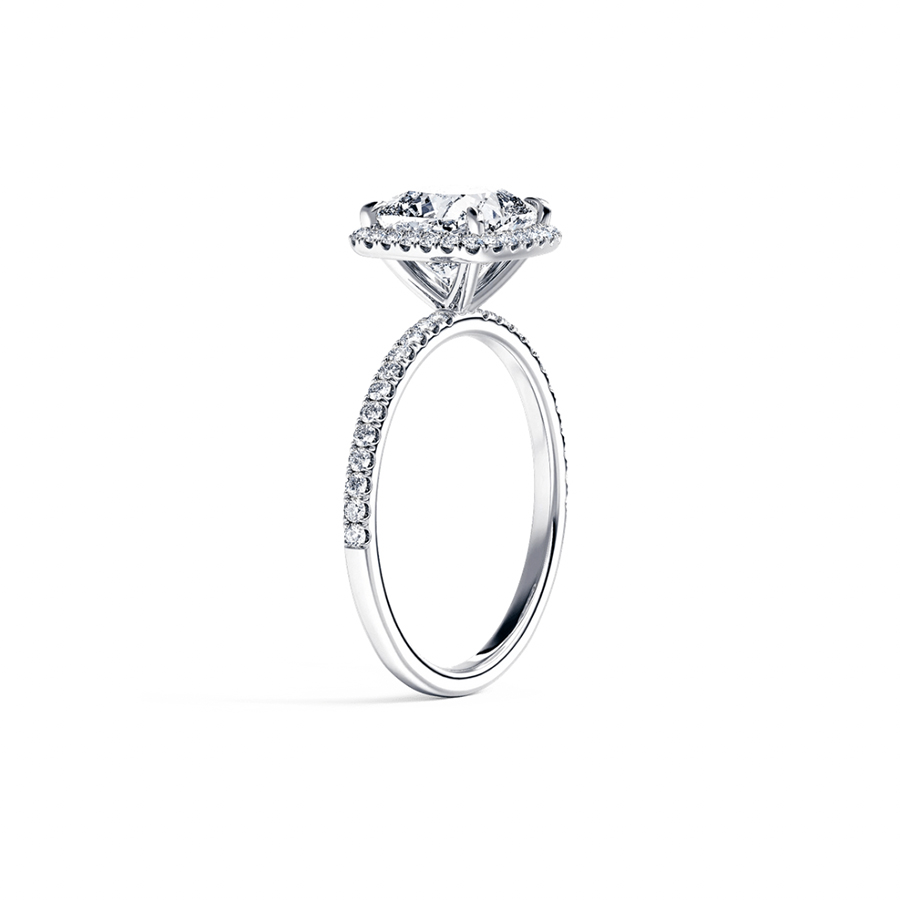 Cushion Halo Pave