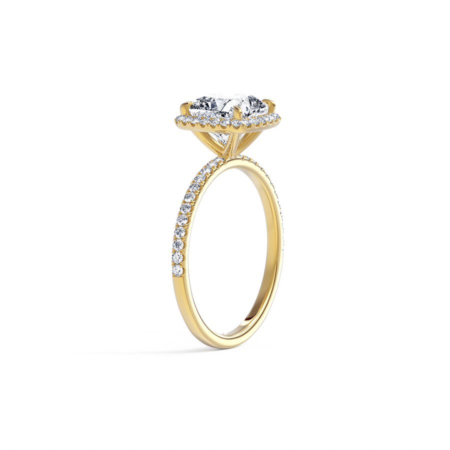 Cushion Halo Pave