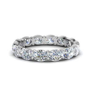 Oval Landscape Eternity Band