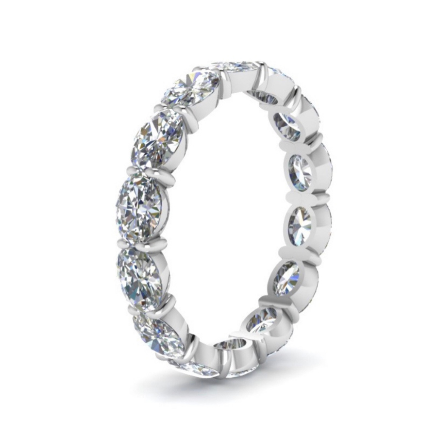Oval Landscape Eternity Band