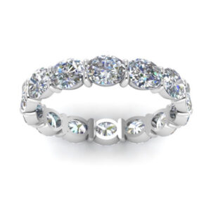 Oval Landscape Eternity Band