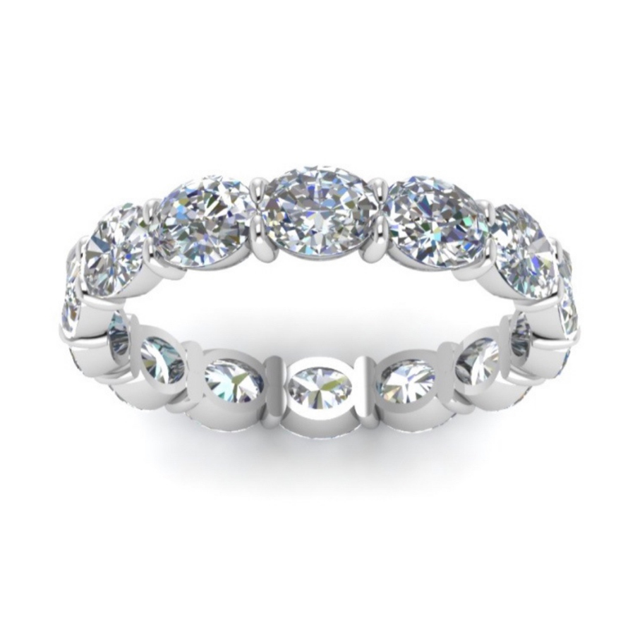 Oval Landscape Eternity Band