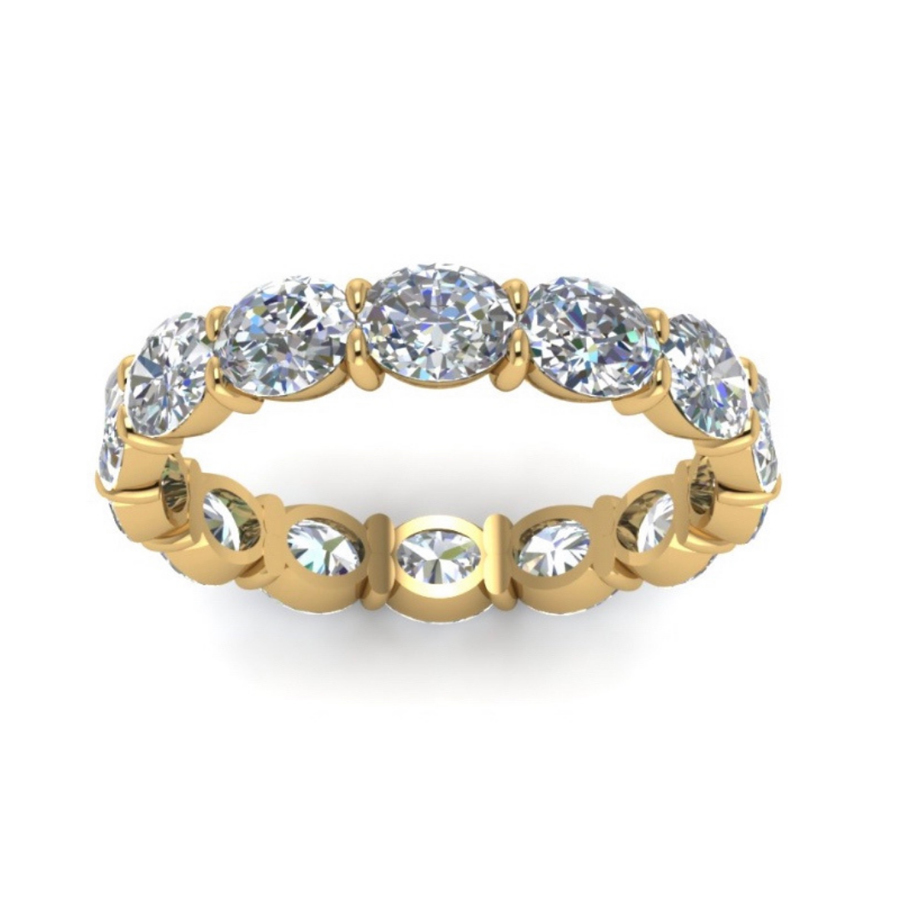Oval Landscape Eternity Band