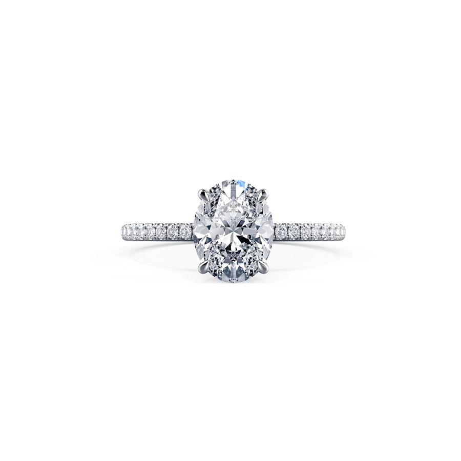 Oval Pave 0.90 Carat