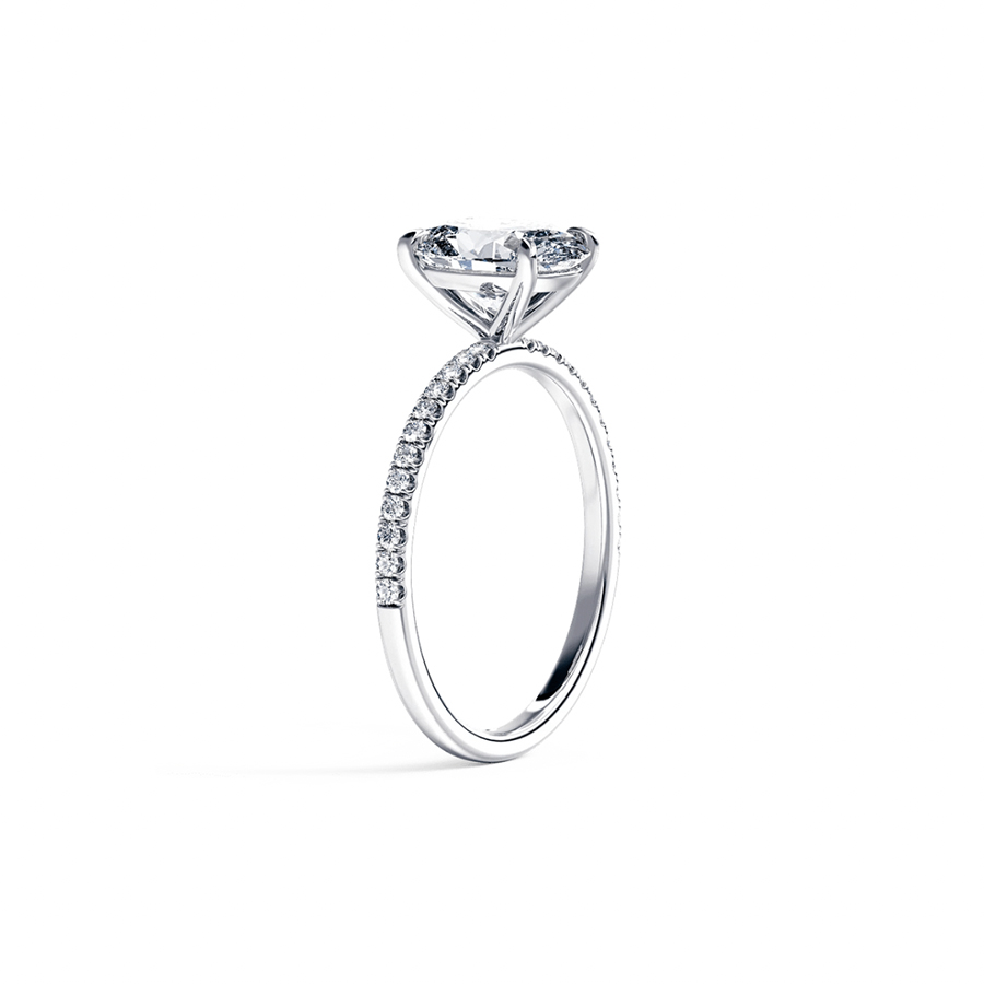 Oval Pave 0.90 Carat