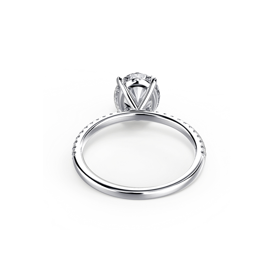 Oval Pave 0.90 Carat