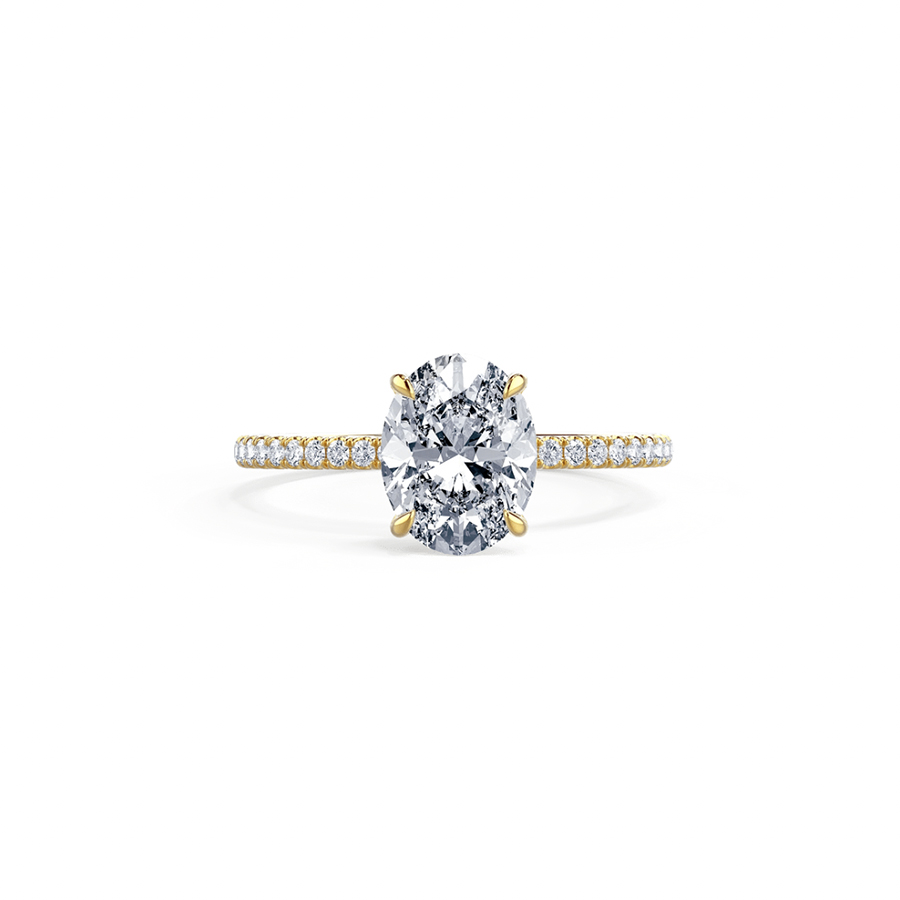 Oval Pave 0.90 Carat
