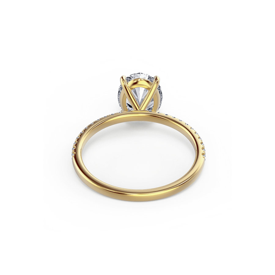 Oval Pave 0.90 Carat