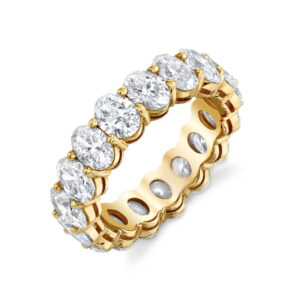 Oval Shared Prong Eternity Ring