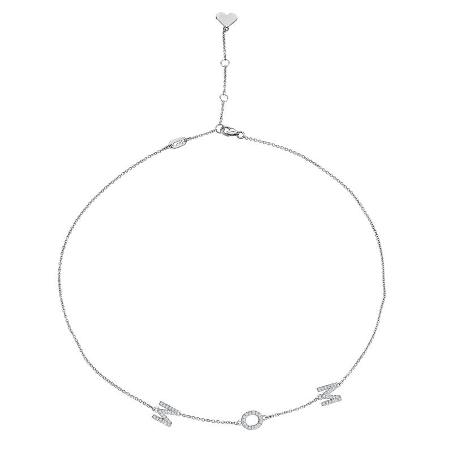 Sideswept Triple Initial Necklace