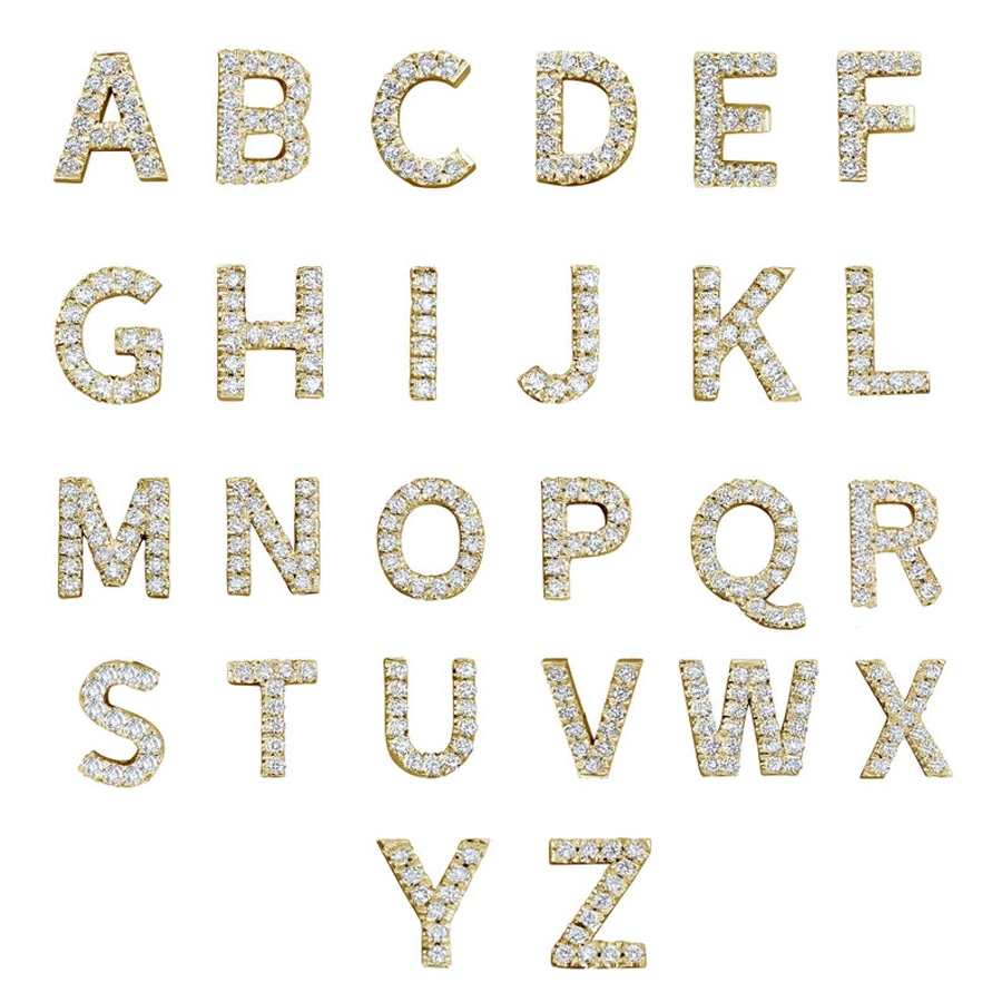 Sideswept Triple Initial Necklace