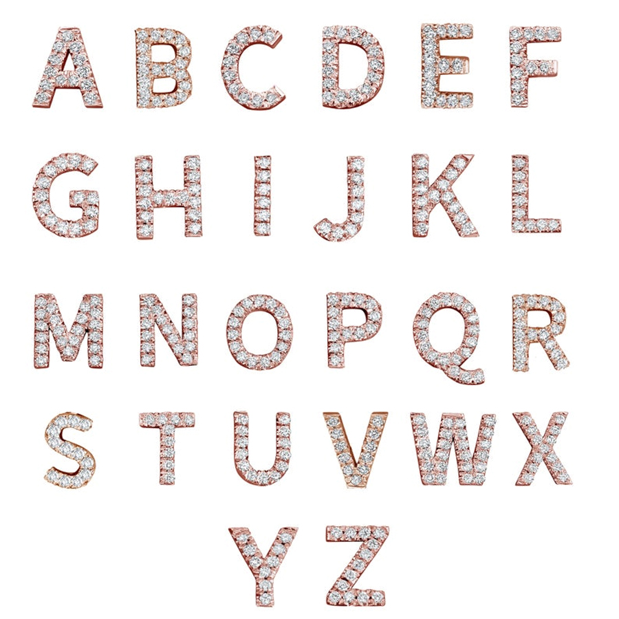 Sideswept Triple Initial Necklace